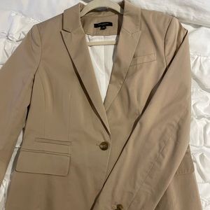 SOLD  Ann Taylor Beige Cotton/Spandex Blazer | Sz 8